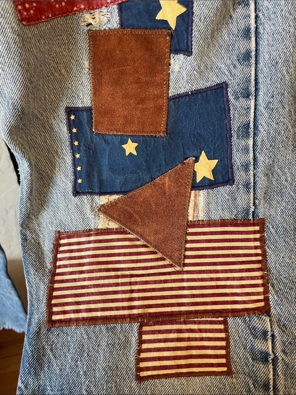 Vintage Orange Tab Patchwork Levi’s 34 x 31 - Picture 9 of 9